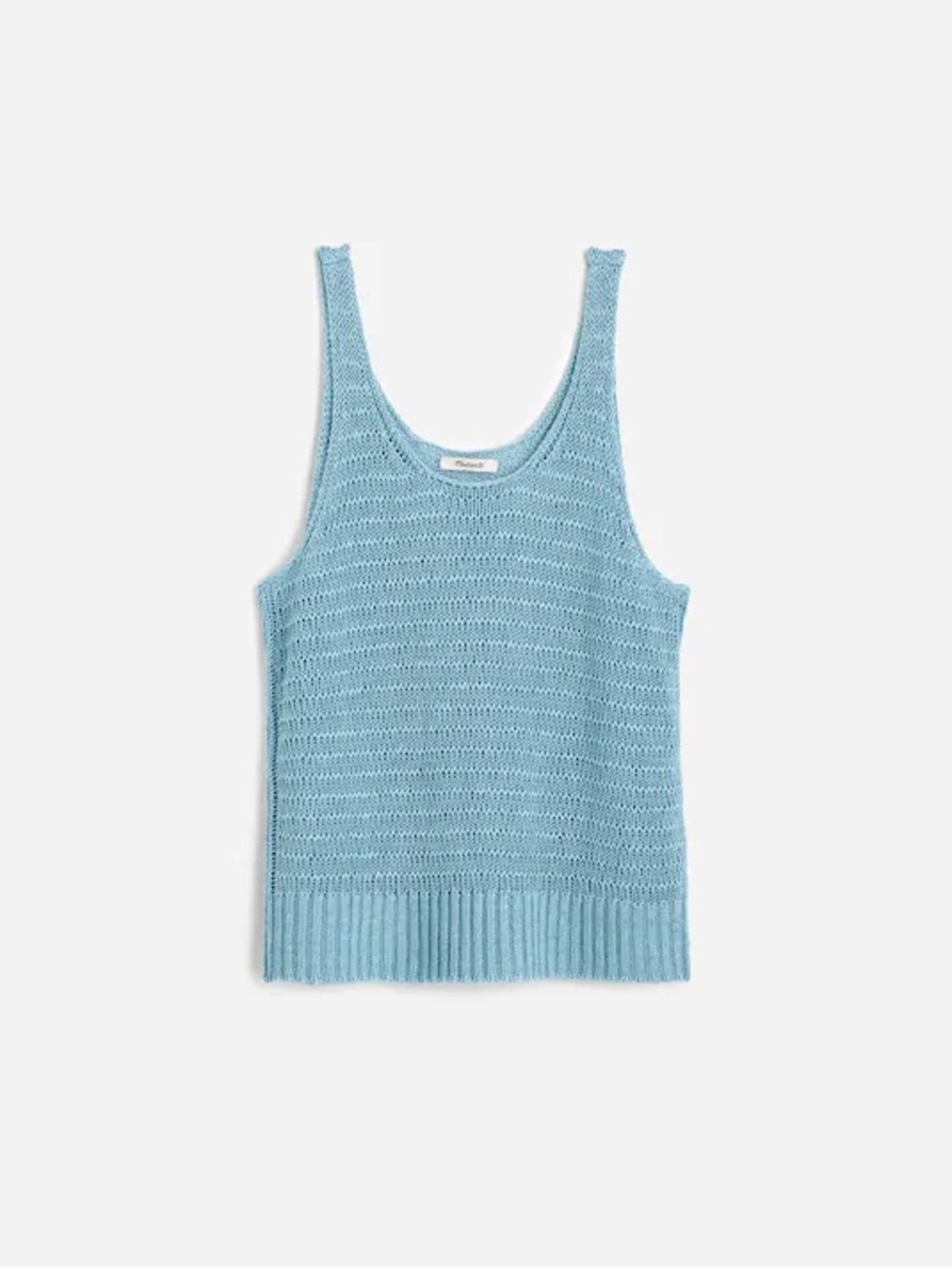 NWT! Madewell - Linen Sweater Tank - Dusty Aqua - Size Small